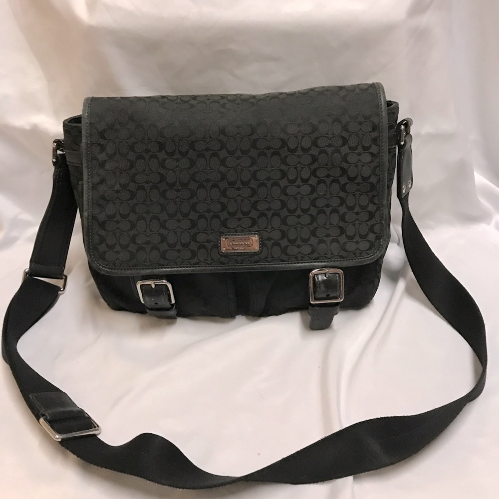 Coach Black Messenger Bag